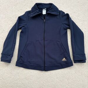 Women’s adidas Navy Blue Zip-Up Jacket